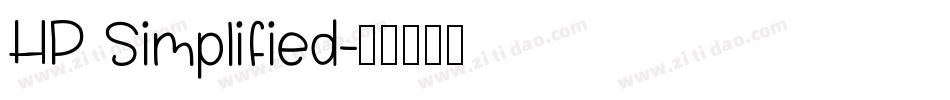 HP Simplified字体转换